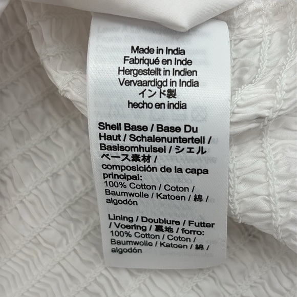 J.Crew Fitted puff-sleeve top in White size 8 NWT CA593 - Picture 8 of 11